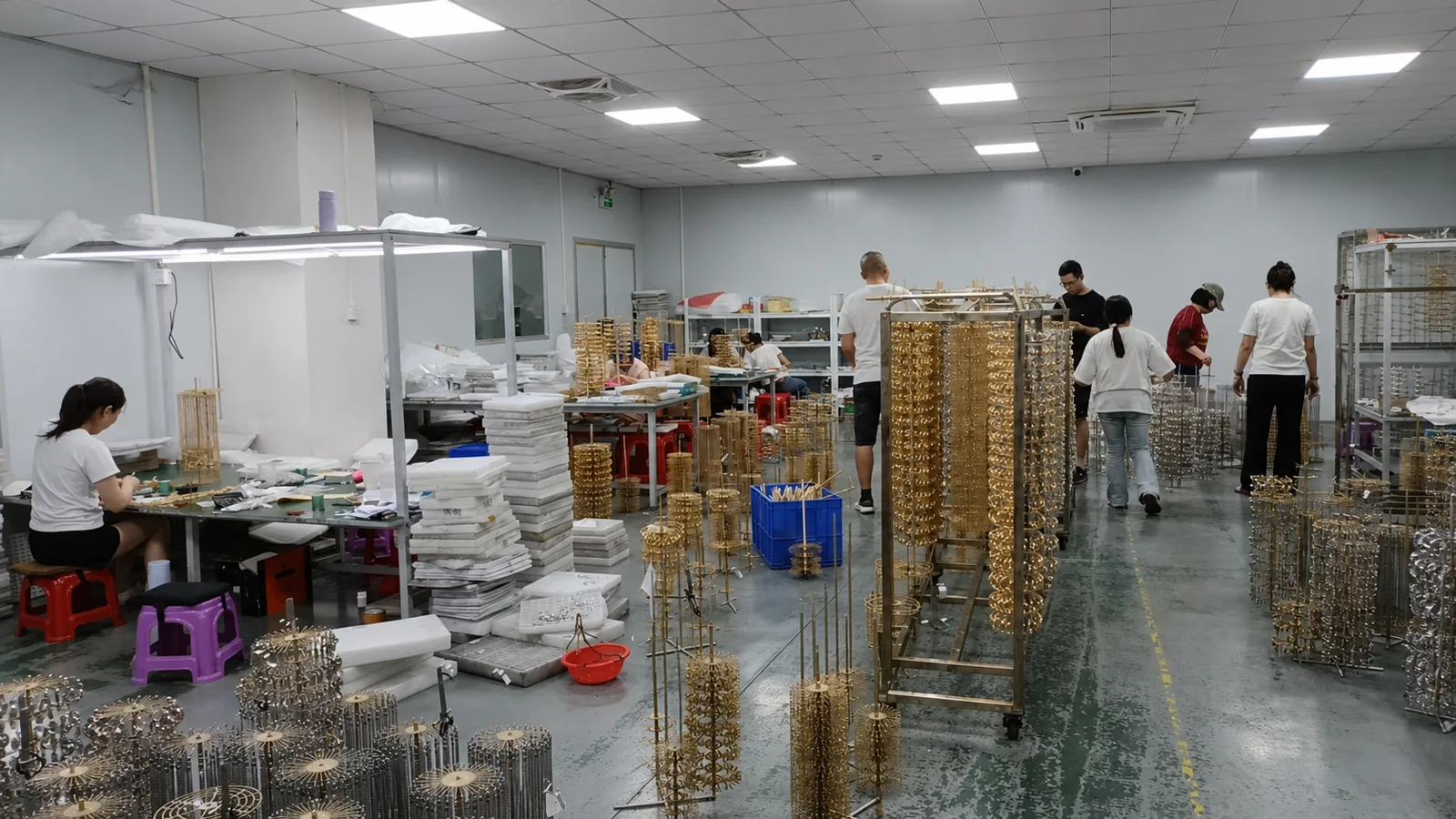 Jinming production and in-process checking area