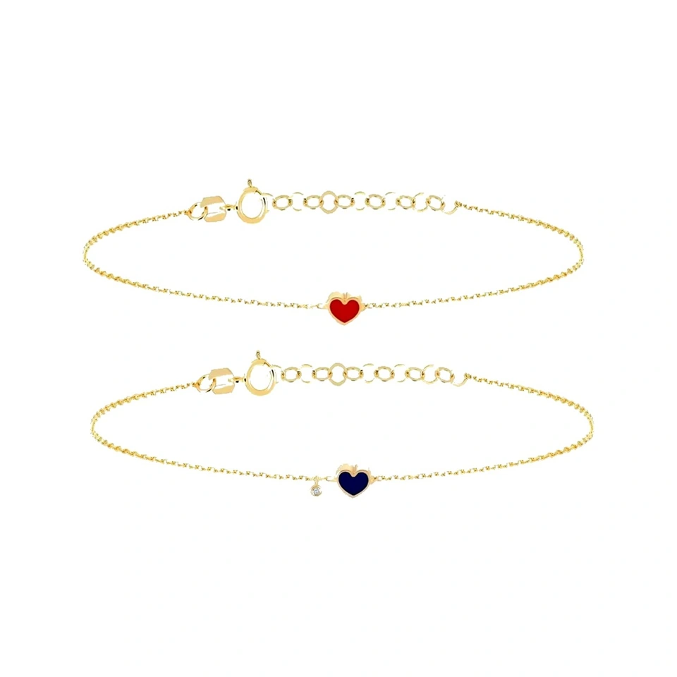 JM-BF166 Heart Bracelet Set