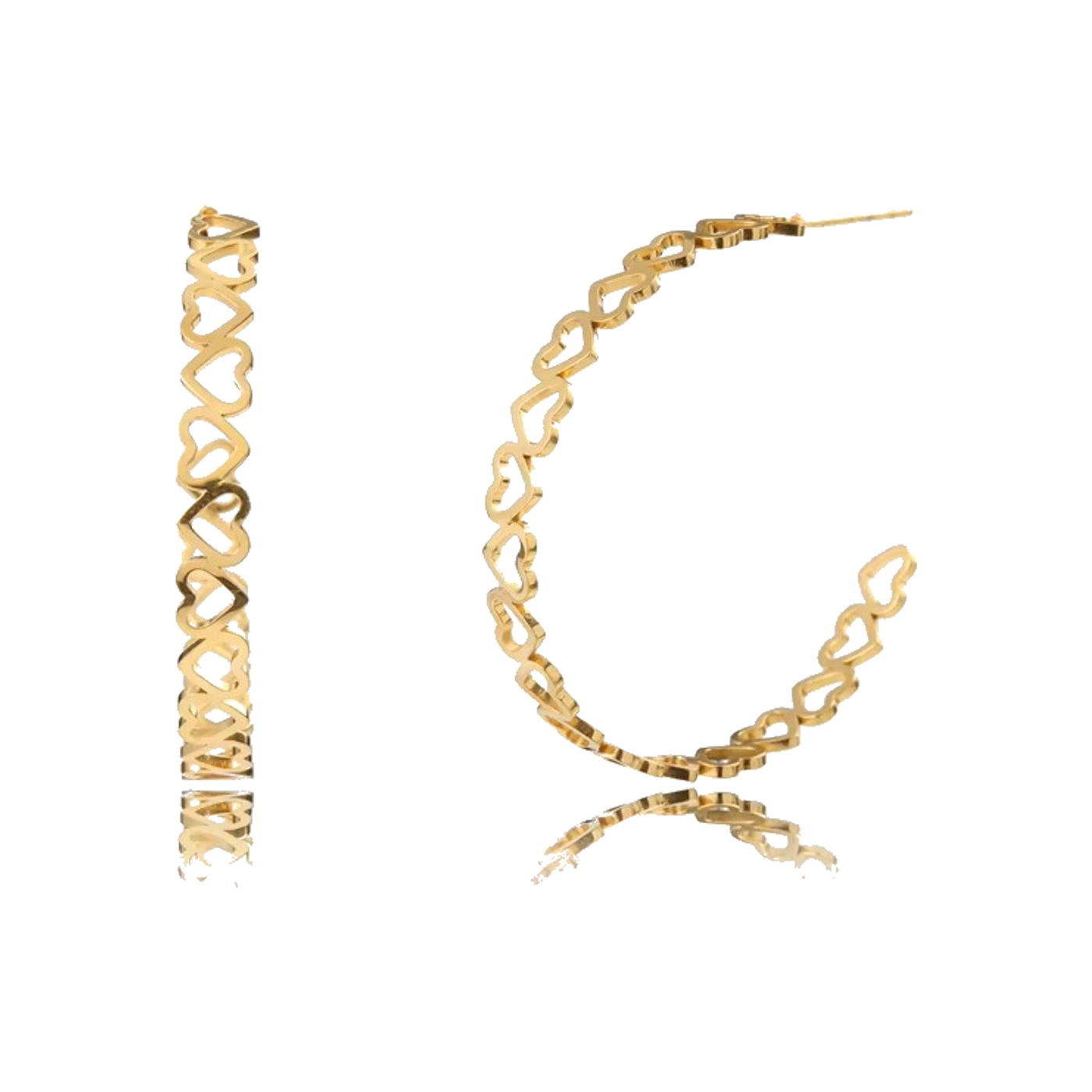 JM-E027 Twist Hoop Earrings